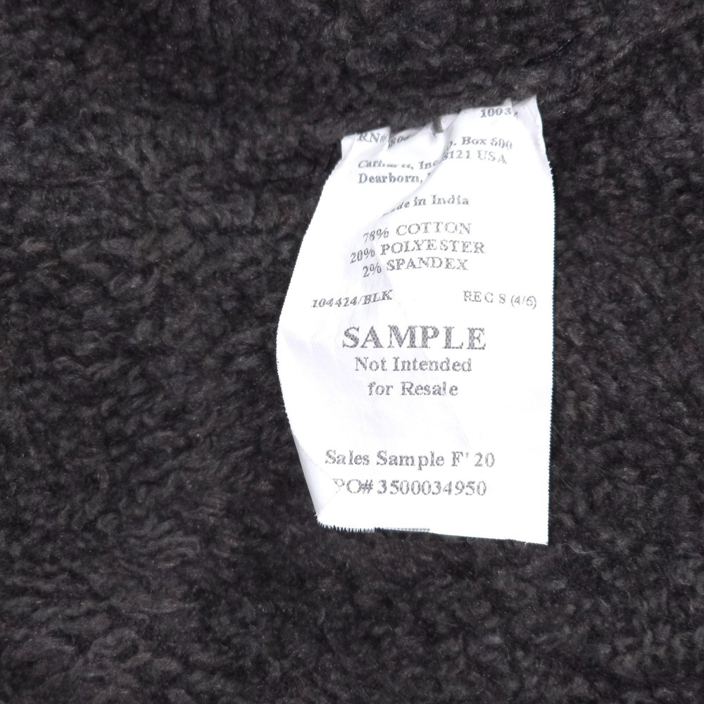 Carhartt Sherpa-Lined Duck Denim Jacket Womens Small 104424/BLK Black Chore Coat - Picture 14 of 16